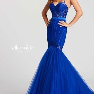 ELLIE WILDE BY MON CHERI EW118088 COLOR ROYAL BLUE SIZE 12